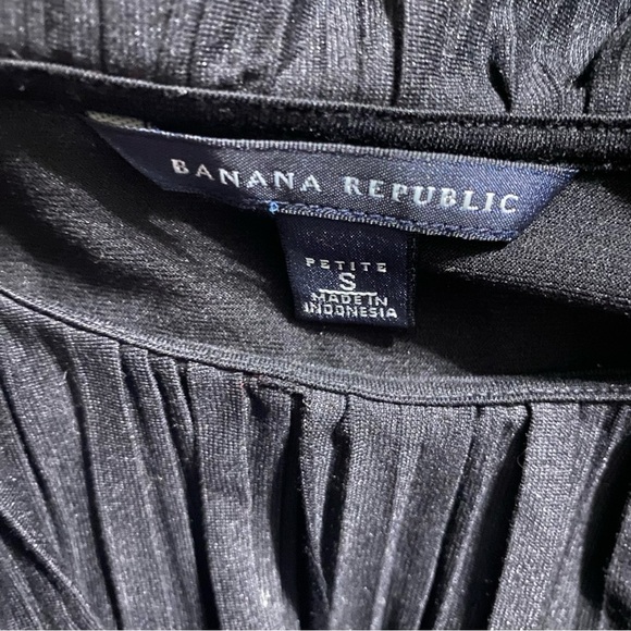 Banana Republic Black Ruffle Pleated Sleeveless Dress - Picture 4 of 5